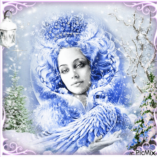 Demoiselle de la neige - Ingyenes animált GIF