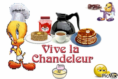 vive la chandeleur - Bezmaksas animēts GIF