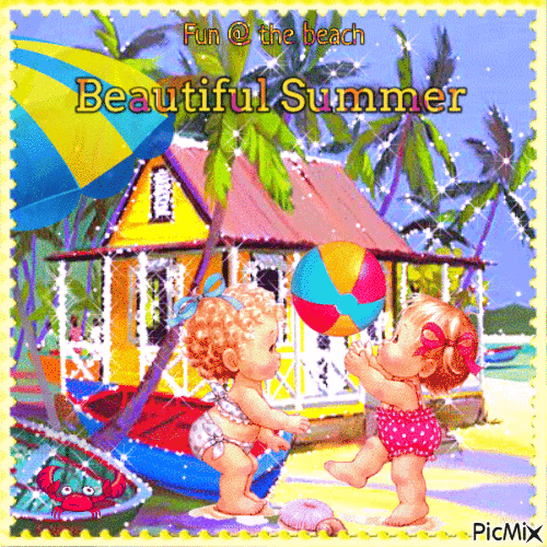 Beautiful Summer - GIF เคลื่อนไหวฟรี