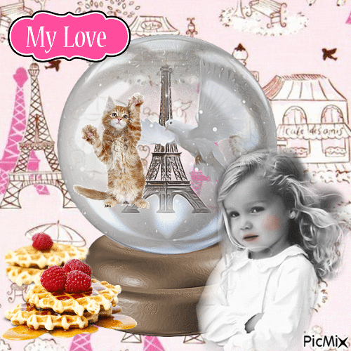 My Love....Come To France - Бесплатный анимированный гифка