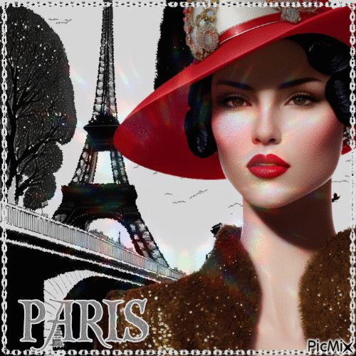 Sophie besucht Paris - GIF animate gratis