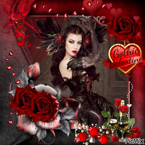 Gothic Valentine - gratis png