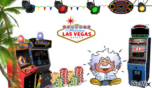 Le prof du site Topquizz à Las Vegas - 無料のアニメーション GIF