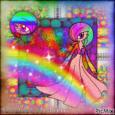 {♠}Rainbow Gardevoir{♠} - Free animated GIF