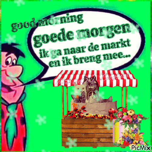 gm  goede morgen morning   markt - Free animated GIF