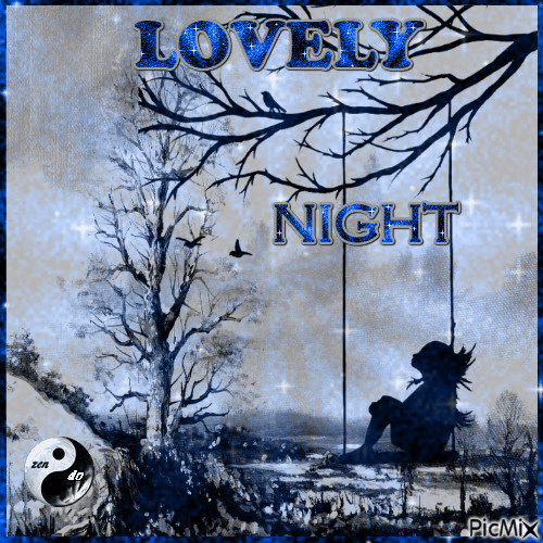 lovely night - GIF animé gratuit