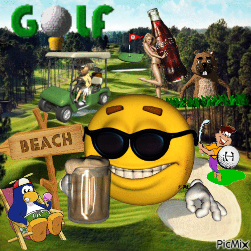 golf turniering - Ilmainen animoitu GIF