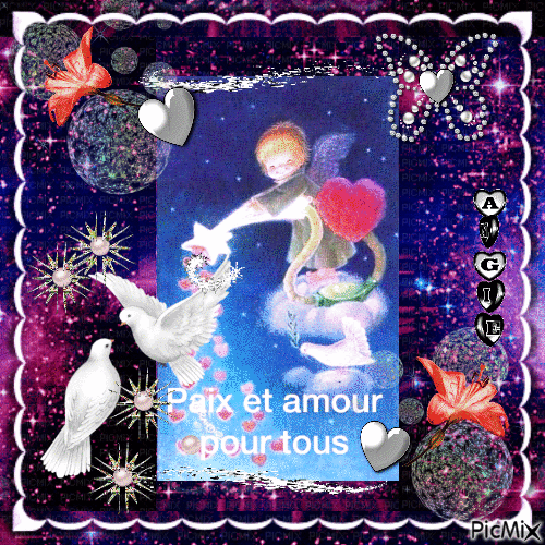 Amitié...Bisous!... 😘💙😘 - Free animated GIF