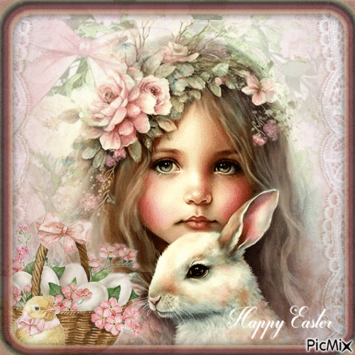 Happy Easter Card - GIF animate gratis
