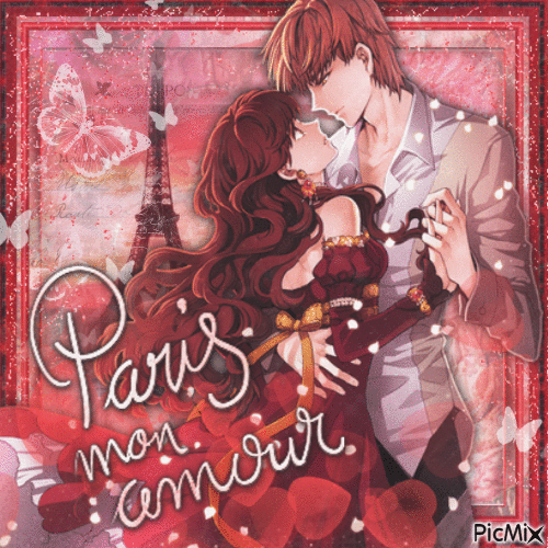 Lovers in Paris - Darmowy animowany GIF