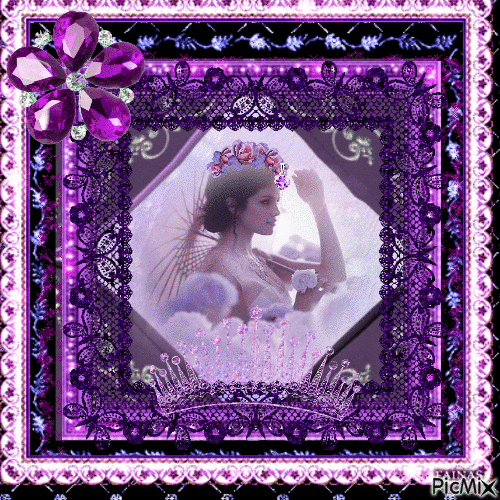 princess in purple - Gratis animerad GIF