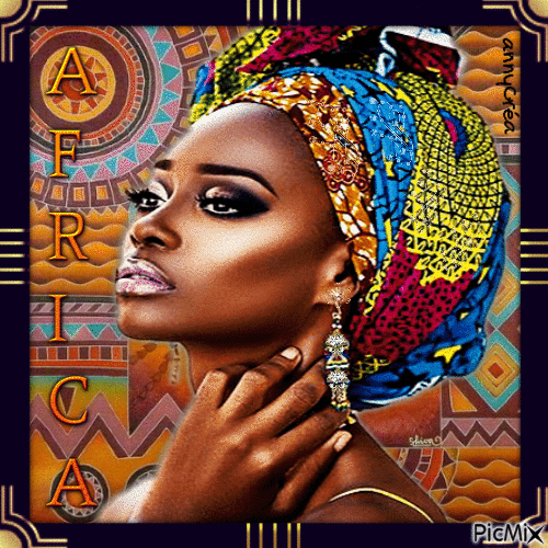 Africa beauty - GIF animado gratis