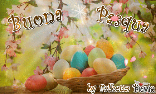 Buona Pasqua uova - GIF animado grátis