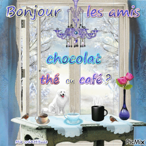 Café thé ou chocolat? - Darmowy animowany GIF