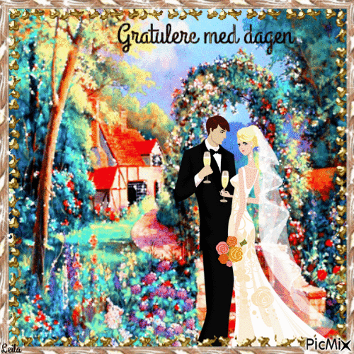 Congratulations on the Wedding - Ingyenes animált GIF