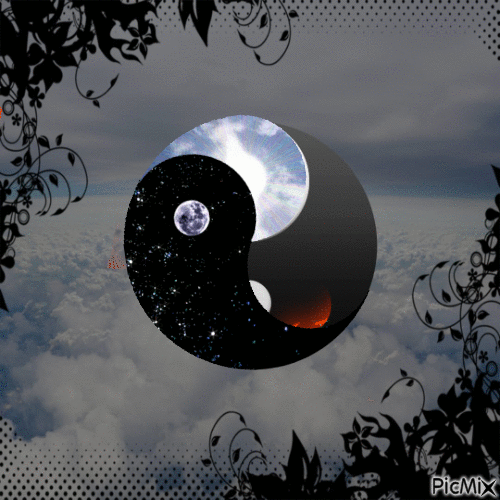 yin yang - Animovaný GIF zadarmo