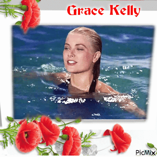 Grace Kelly - Animovaný GIF zadarmo