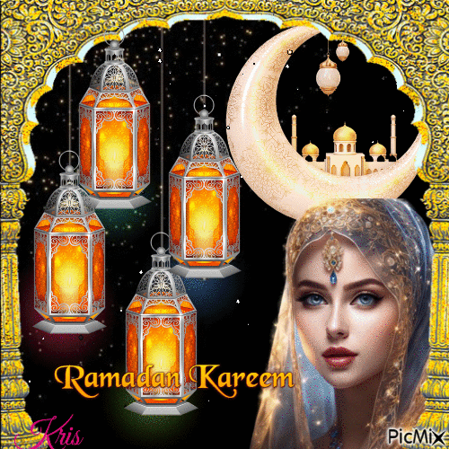 Ramadan Karim ou Ramadan Moubarak - GIF animado gratis