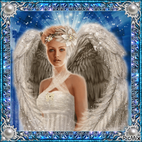 Engel im Himmel - GIF animé gratuit