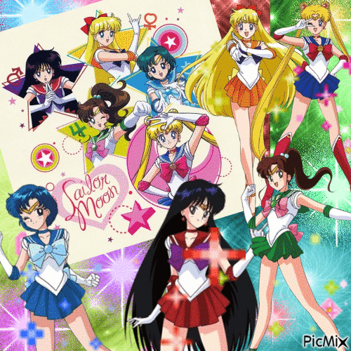 Sailor Moon ~ Glitter Colors ✨💖 - Nemokamas animacinis gif