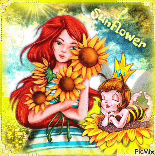 Sunflower - GIF เคลื่อนไหวฟรี