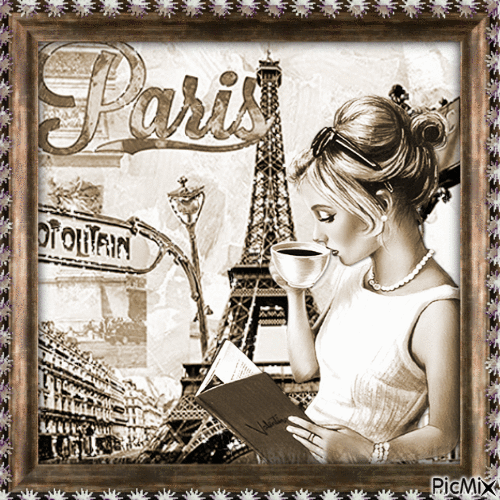 I love Paris - Animovaný GIF zadarmo
