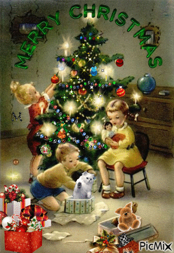 Christmas decorations - GIF animé gratuit