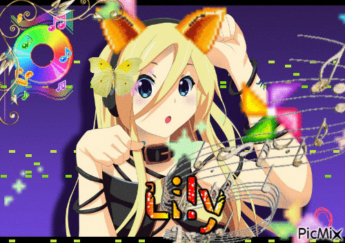 Lily vocaloid - Free animated GIF