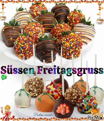 Süssen Freitagsgruss / Sweet Friday - Free animated GIF