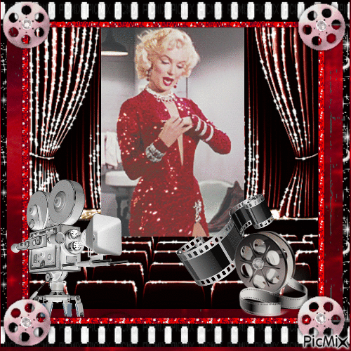 Marilyn Monroe, Actrice américaine - Darmowy animowany GIF