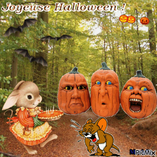 Joyeuse Halloween - Nemokamas animacinis gif