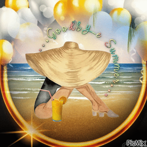 GOODBYE BEACH SUMMER - Darmowy animowany GIF