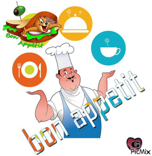 Bon appétit - Gratis animerad GIF