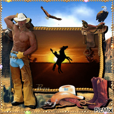 Cowboy - GIF animado gratis
