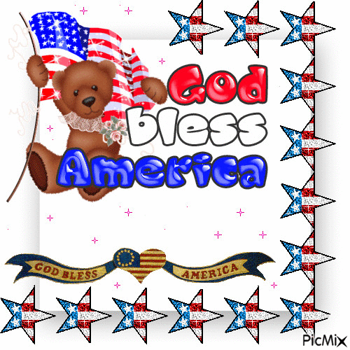 God Bless America - Безплатен анимиран GIF