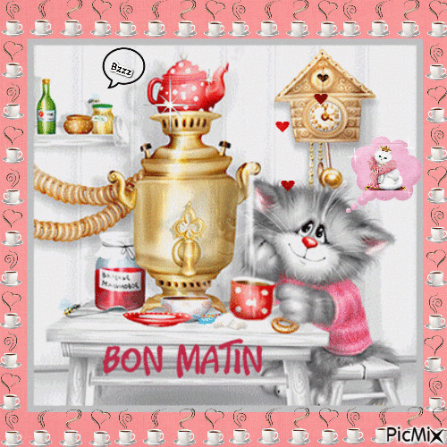 Bon Matin - GIF เคลื่อนไหวฟรี