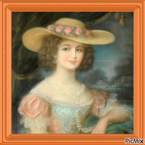 Portrait d'une dame noble. - png gratis
