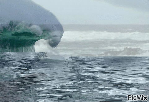 ondas do mar - Zdarma animovaný GIF