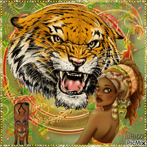 African woman - 免费动画 GIF