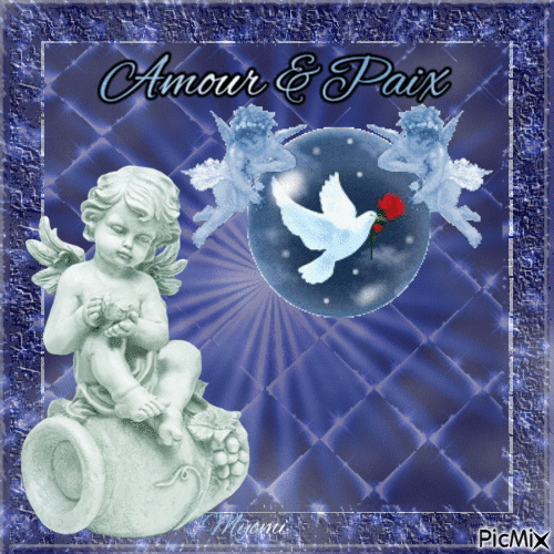 Amour et Paix ange - Δωρεάν κινούμενο GIF