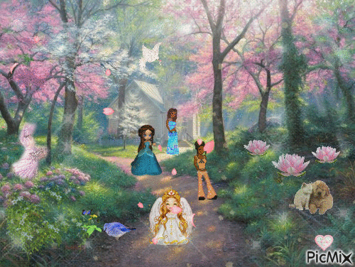 Ladies in the Forrest - GIF animado grátis