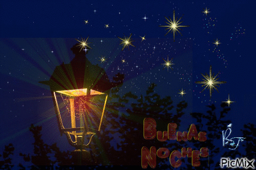 Buenas Noches - Darmowy animowany GIF