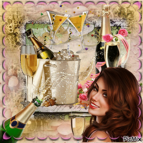 collection de Champagne - Free animated GIF