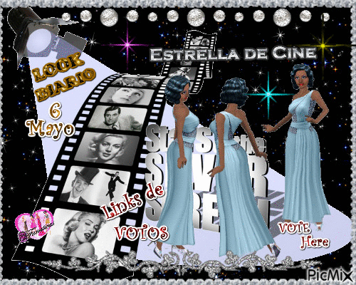 Estrella de cine - Бесплатный анимированный гифка