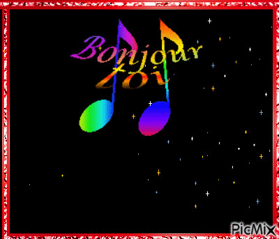 BONJOUR - Безплатен анимиран GIF