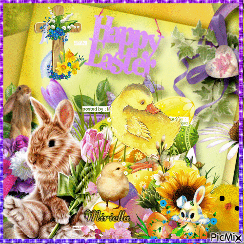 Happy Easter 1 18 02 2022 - Bezmaksas animēts GIF
