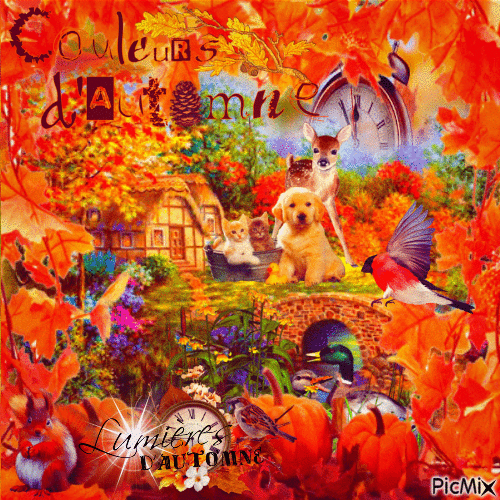 L'automne et ses belles couleurs - GIF animé gratuit