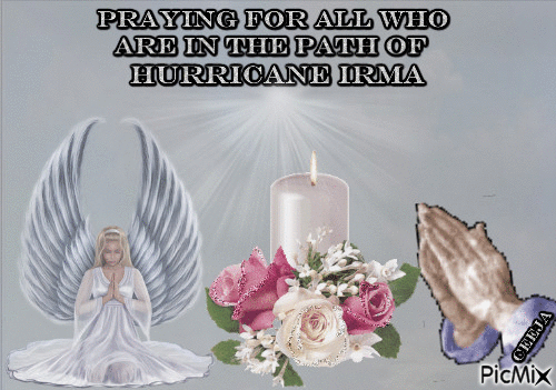 Praying for Hurricane Irma - Gratis geanimeerde GIF