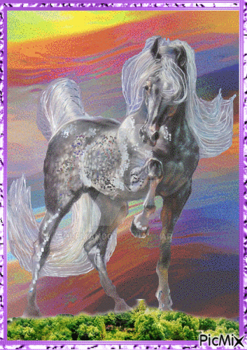 Horse arre - Бесплатный анимированный гифка