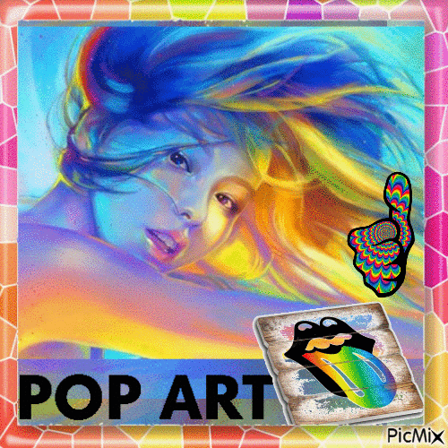 Ragazza POP ART - Gratis geanimeerde GIF